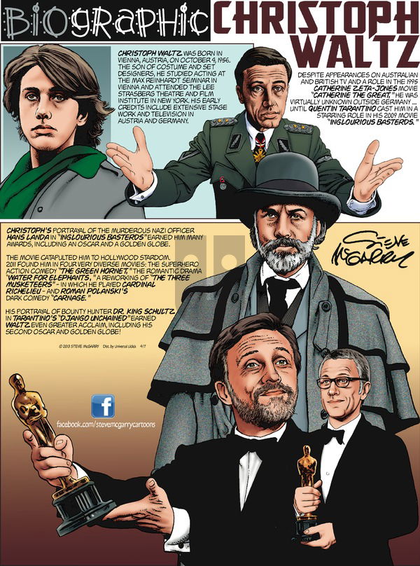 Biographic on Sunday April 7, 2013 Comic Strip