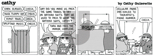 Cathy Classics on Monday June 17, 1996 Comic Strip