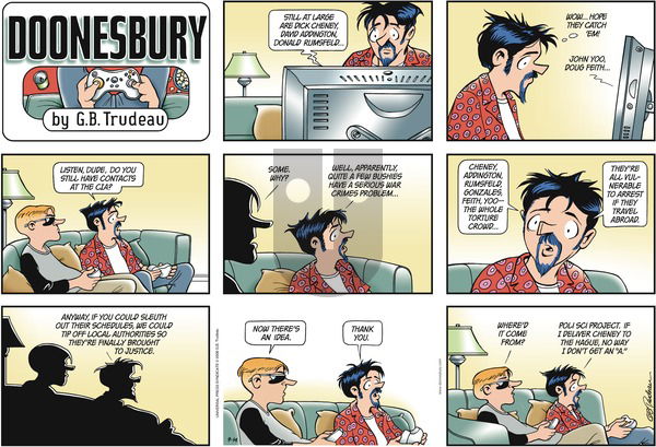 Doonesbury on Sunday September 14, 2008 Comic Strip