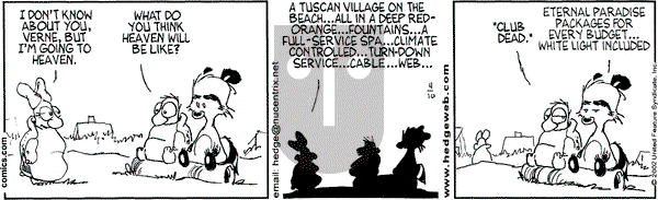 Over the Hedge on Thursday April 25, 2002 Comic Strip