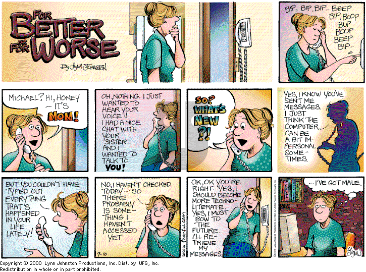 For Better or For Worse - Sunday September 10, 2000 Comic Strip