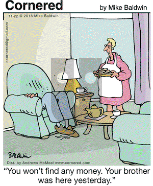 Cornered on Thursday November 22, 2018 Comic Strip
