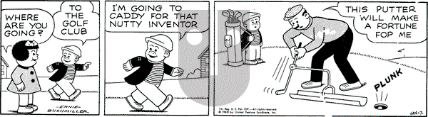Nancy on Tuesday January 7, 1969 Comic Strip