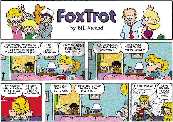 FoxTrot on Sunday March 4, 2001 Comic Strip