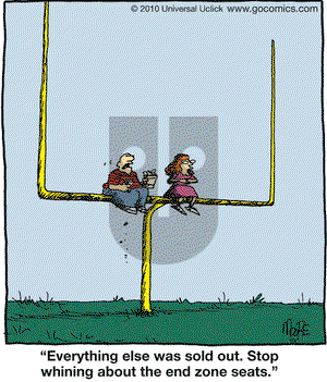 In the Bleachers on Saturday September 11, 2010 Comic Strip