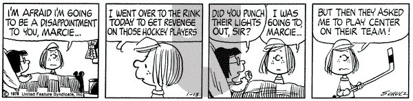 Peanuts on Friday January 13, 1978 Comic Strip