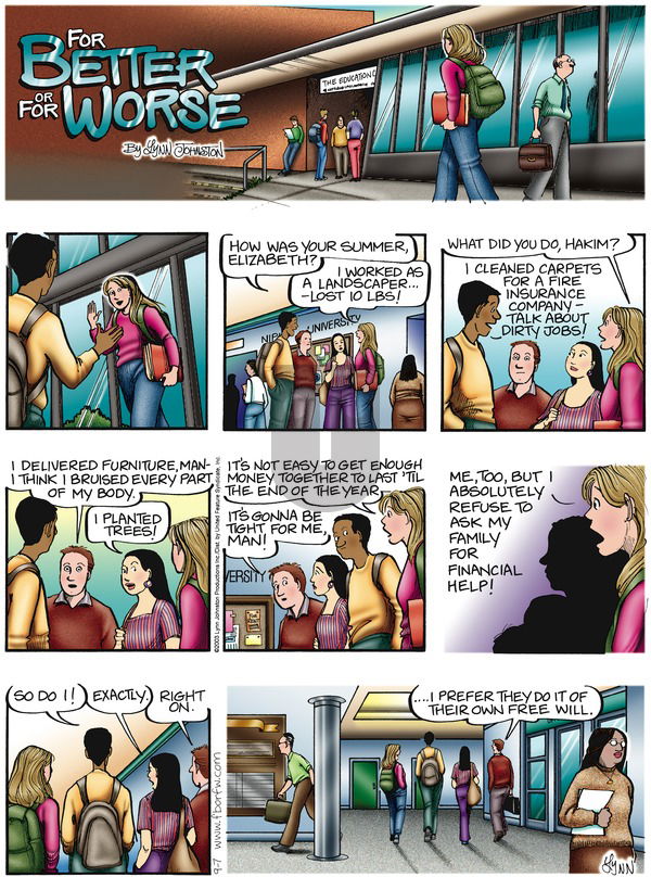 For Better or For Worse on Sunday September 7, 2003 Comic Strip