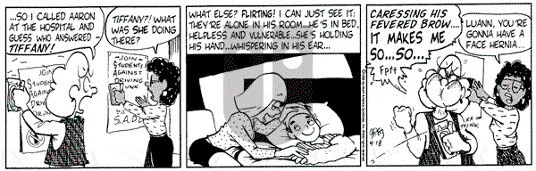 Luann on Tuesday April 18, 1995 Comic Strip
