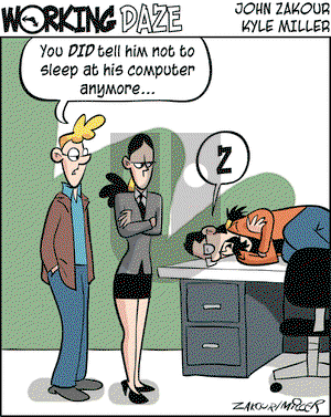 Working Daze on Monday October 18, 2004 Comic Strip