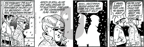 Doonesbury on Saturday December 28, 2002 Comic Strip