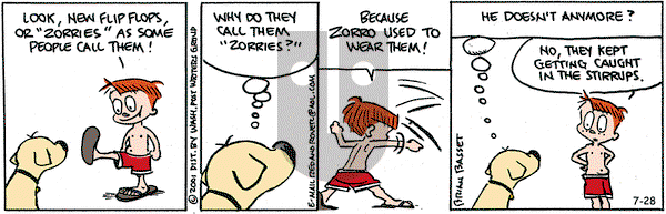 Red and Rover on Saturday July 28, 2001 Comic Strip