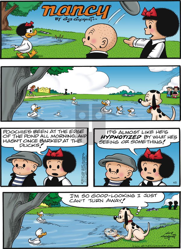 Nancy on Sunday April 2, 2017 Comic Strip