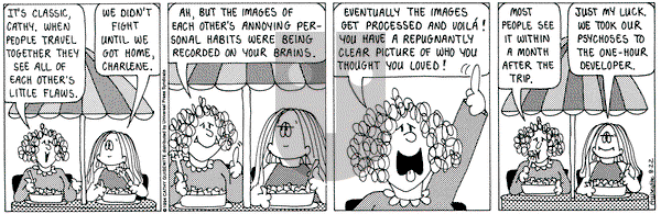 Cathy Classics on Monday August 22, 1994 Comic Strip