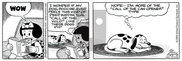 Nancy on Thursday January 12, 2006 Comic Strip