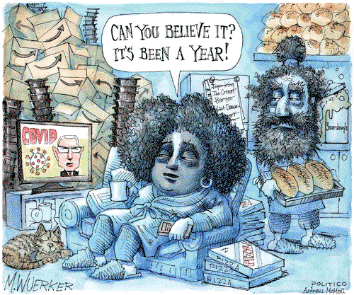 Matt Wuerker on Wednesday March 10, 2021 Comic Strip