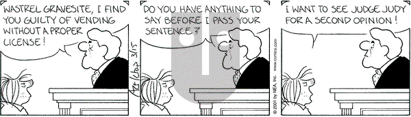 The Born Loser on Thursday March 15, 2001 Comic Strip