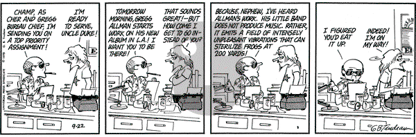 Doonesbury on Monday September 22, 1975 Comic Strip