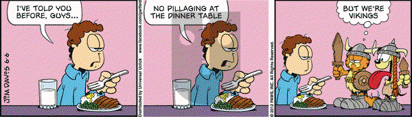 Garfield on Wednesday June 6, 2012 Comic Strip