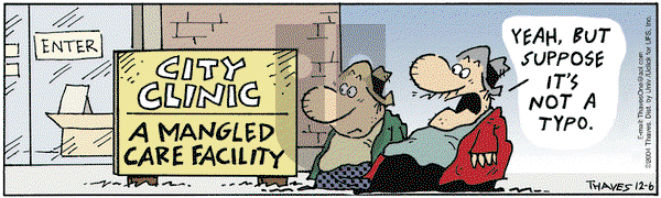 Frank and Ernest on Tuesday December 6, 2011 Comic Strip