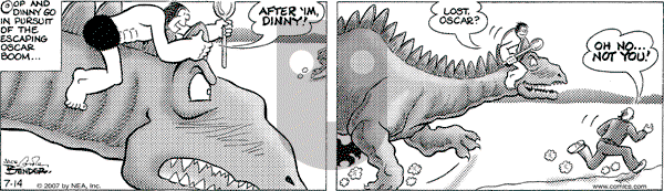 Alley Oop on Saturday July 14, 2007 Comic Strip