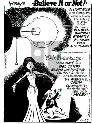 Ripley's Believe It or Not on Saturday May 17, 2003 Comic Strip
