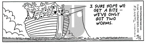 Frank and Ernest on Saturday April 19, 1997 Comic Strip