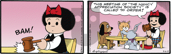 Nancy - Friday March 6, 2015 Comic Strip