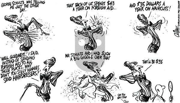 Pat Oliphant - Friday February 25, 1983 Comic Strip