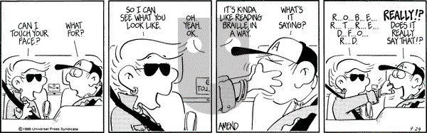 FoxTrot on Thursday September 29, 1988 Comic Strip