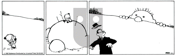 Calvin and Hobbes on Thursday February 6, 1992 Comic Strip