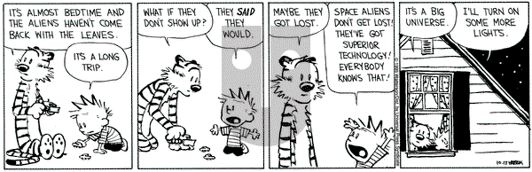 Calvin and Hobbes on Tuesday October 17, 1995 Comic Strip