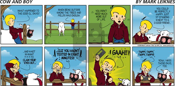 Cow and Boy Classics on Sunday March 9, 2008 Comic Strip