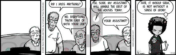 The Boondocks on Thursday February 14, 2008 Comic Strip