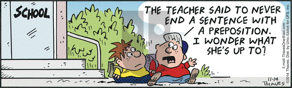 Frank and Ernest on Friday November 14, 2014 Comic Strip