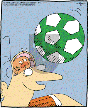In the Bleachers on Monday July 1, 2019 Comic Strip