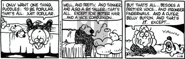 Luann on Saturday January 14, 1989 Comic Strip