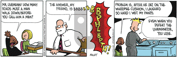 Frazz on Friday February 13, 2004 Comic Strip