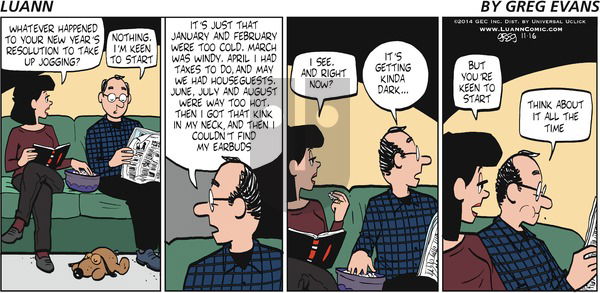 Luann - Sunday November 16, 2014 Comic Strip