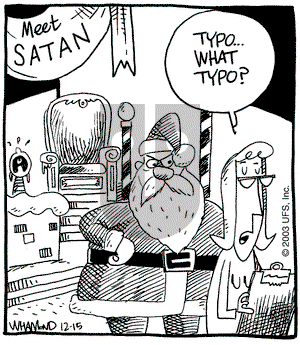 Reality Check on Monday December 15, 2003 Comic Strip