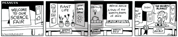 Peanuts on Friday April 17, 1964 Comic Strip