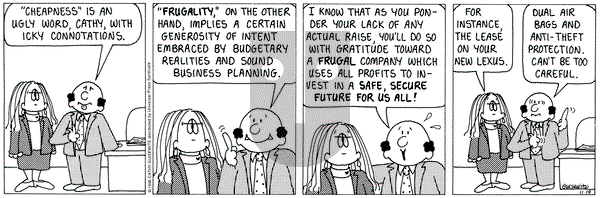 Cathy Classics on Tuesday November 19, 1996 Comic Strip