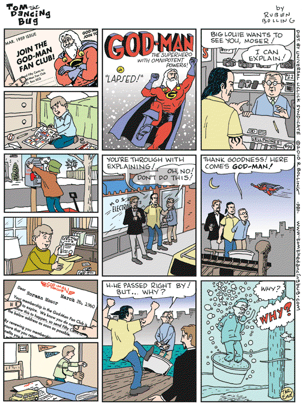 Tom the Dancing Bug on Friday February 26, 2010 Comic Strip