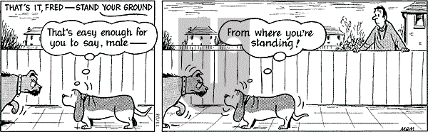 Fred Basset - Monday November 3, 2003 Comic Strip