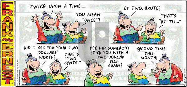Frank and Ernest on Sunday March 4, 2007 Comic Strip