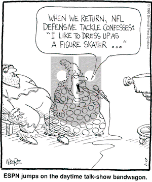 In the Bleachers on Wednesday January 17, 1996 Comic Strip
