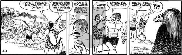 Alley Oop on Monday June 5, 1972 Comic Strip