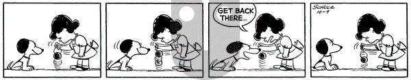 Peanuts - Saturday October 9, 1954 Comic Strip