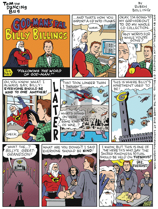 Tom the Dancing Bug on Friday December 30, 2016 Comic Strip
