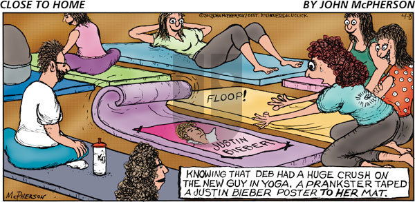 Close to Home on Sunday April 8, 2012 Comic Strip