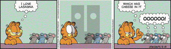 Garfield on Tuesday September 18, 2018 Comic Strip